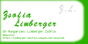 zsofia limberger business card